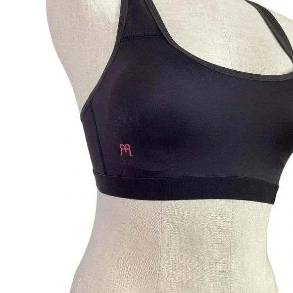 Ruby Ribbon Womens 32 Demiette sports Bra Black Removable Pads Adjustable 3042 - Picture 5 of 11